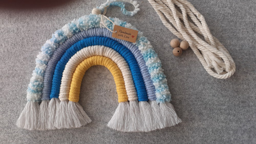 Macramé duha-do modra