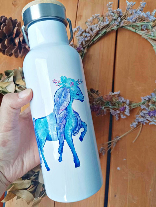 Termoláhev - Modrý kůň - 500 ml — foto 1