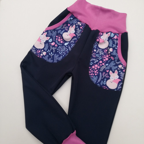 Softshellové kalhoty - lištičky - kapsy