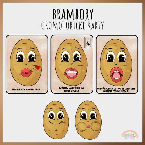 Brambory, oromotorické karty — foto 1