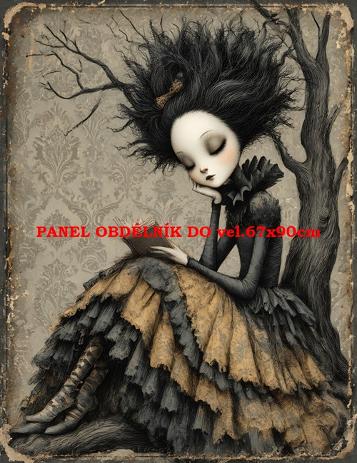 Bavlněný panel 7x10 cm
