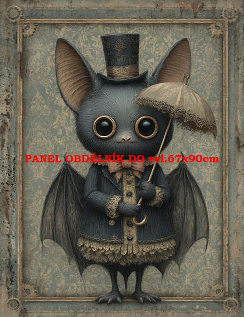 Bavlněný panel 7x10 cm