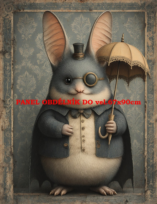 Bavlněný panel 7x10 cm — foto 1