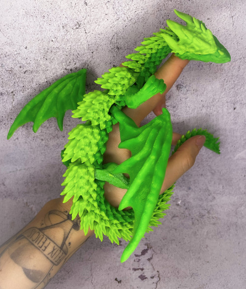 Flexi Fantasy Drak světle zelený