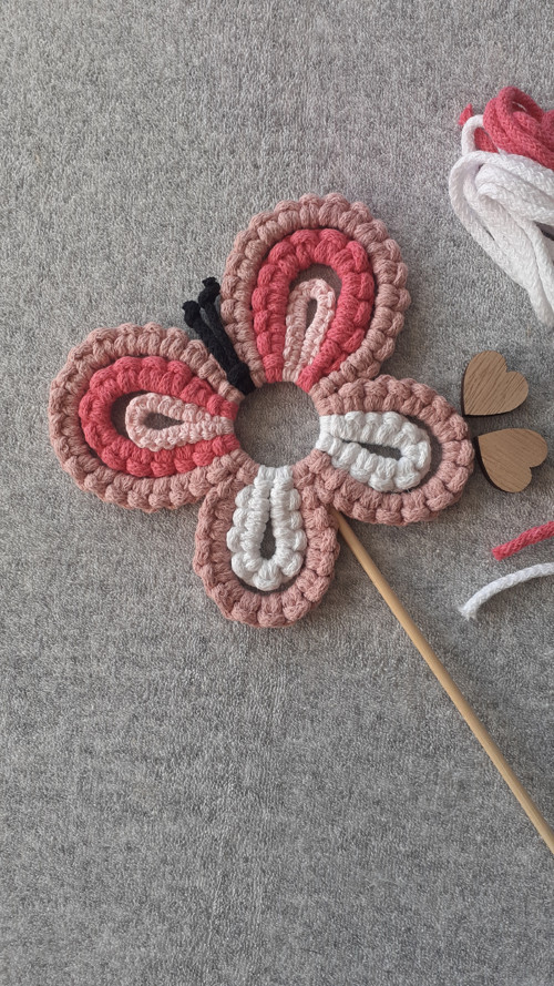 Macramé motýl-zápich — foto 1