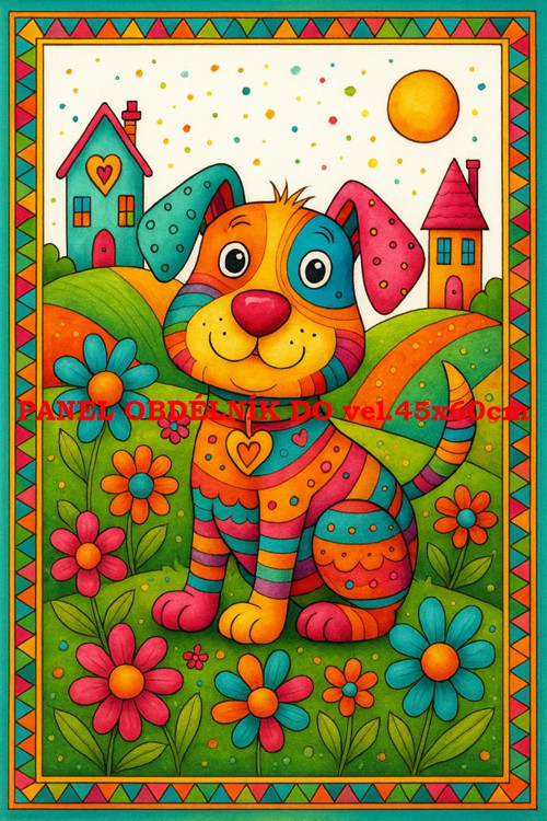 Bavlněný panel 7x10 cm