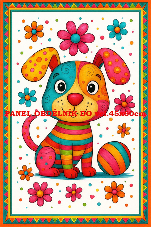 Bavlněný panel 7x10 cm