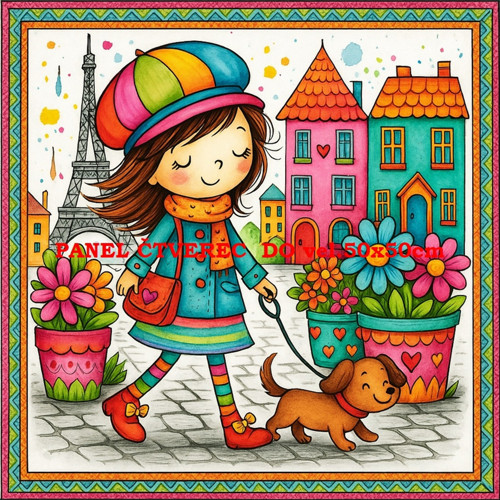 Bavlněný panel 10x10 cm