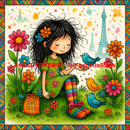 Bavlněný panel 10x10 cm