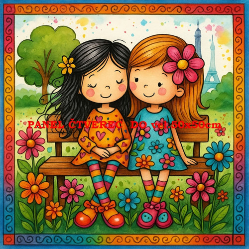 Bavlněný panel 10x10 cm