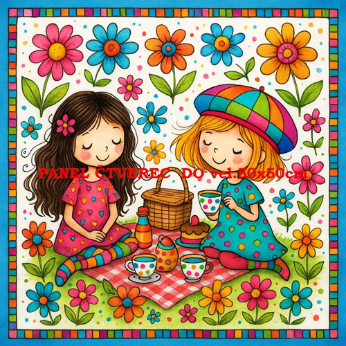 Bavlněný panel 10x10 cm