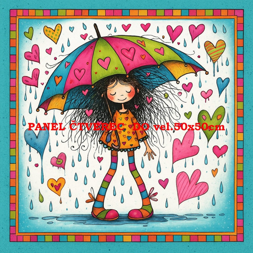 Bavlněný panel 10x10 cm
