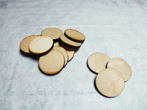Kolečka 28,3 mm - březová překližka 3 mm