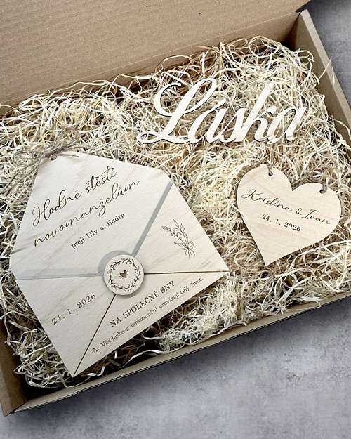 Love Box - svatební dar s obálkou na peníze