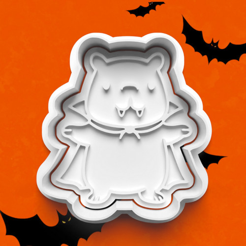 Vykrajovátko Halloween - roztomilá kapybara upír