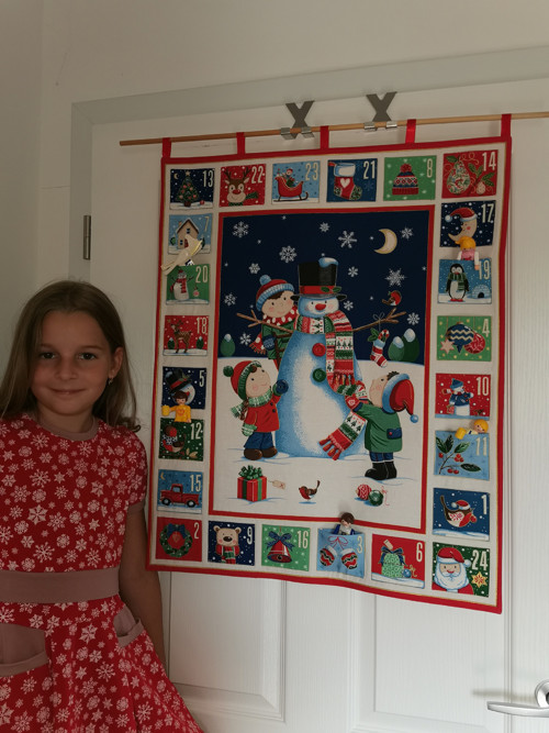 Adventní kalendář - velký sněhulák — foto 1