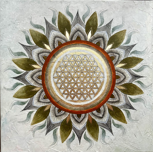 Světlo jednoty, 50 x 50 cm