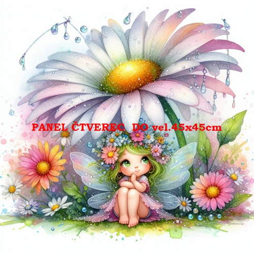 Bavlněný panel 35x35 cm - skladem — foto 1