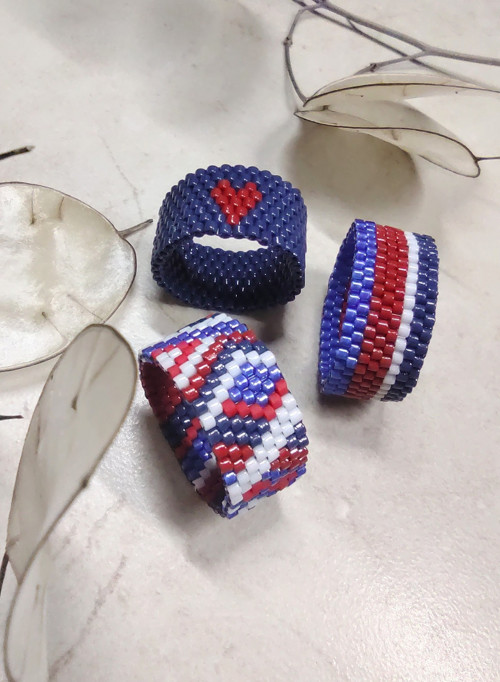 Prstýnek Proužky tricolore