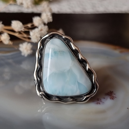 Prsten Larimar, Ag 925/1000