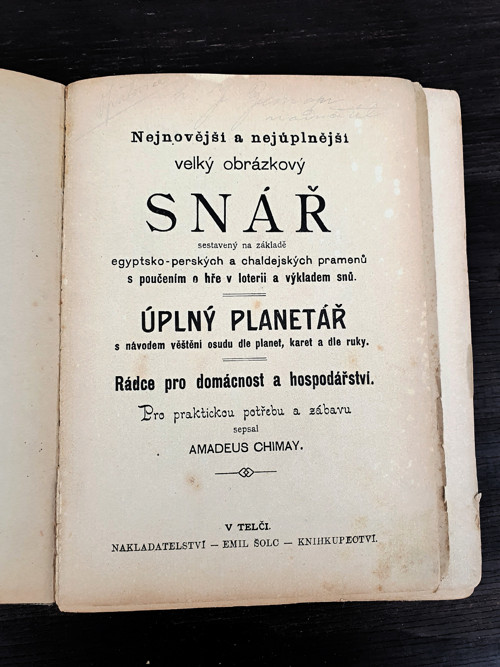 SNÁŘ - velký obrázkový