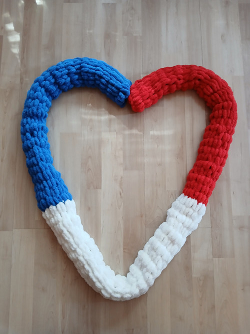 Měkká pletená maxi šála puffy (barva na přání)