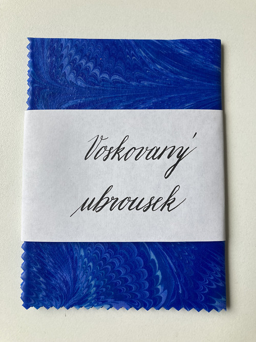 Mramorovaný voskovaný ubrousek