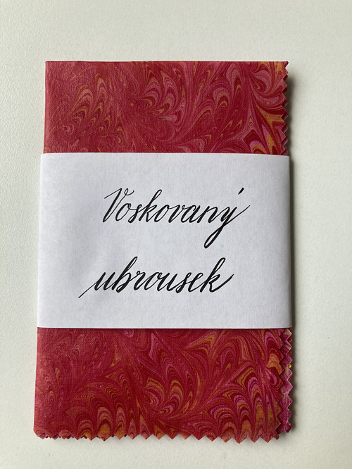 Mramorovaný voskovaný ubrousek