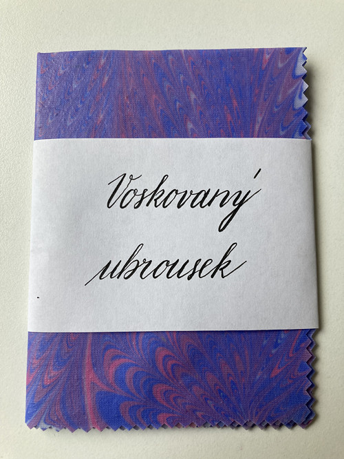Mramorovaný voskovaný ubrousek