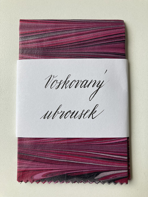 Mramorovaný voskovaný ubrousek - velký
