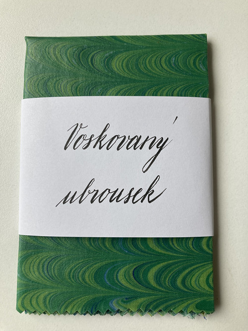 Mramorovaný voskovaný ubrousek - velký