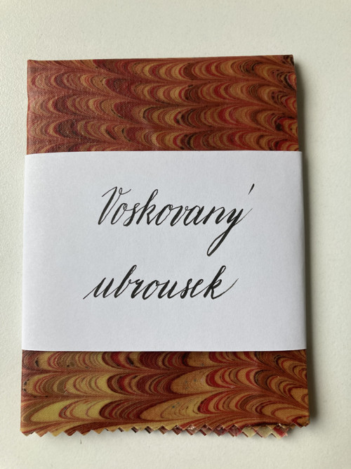 Mramorovaný voskovaný ubrousek - velký