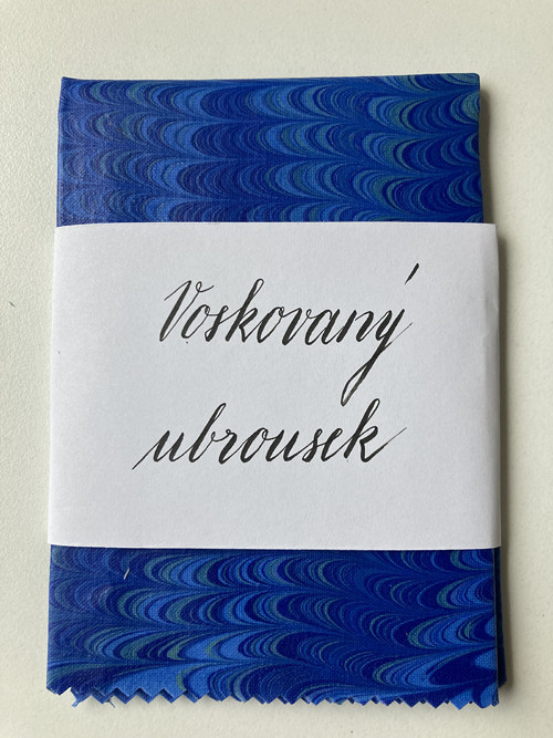 Mramorovaný voskovaný ubrousek - velký