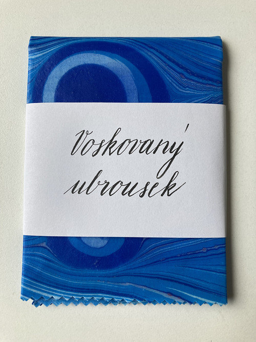 Mramorovaný voskovaný ubrousek - velký
