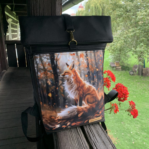 Liška + přední kapsa na zip — foto 1
