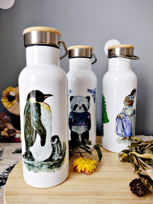 Termoláhev - 750 ml - tučňák — foto 1