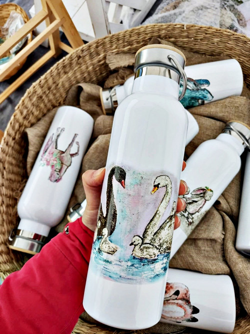 Termoláhev - 750 ml - Labutě