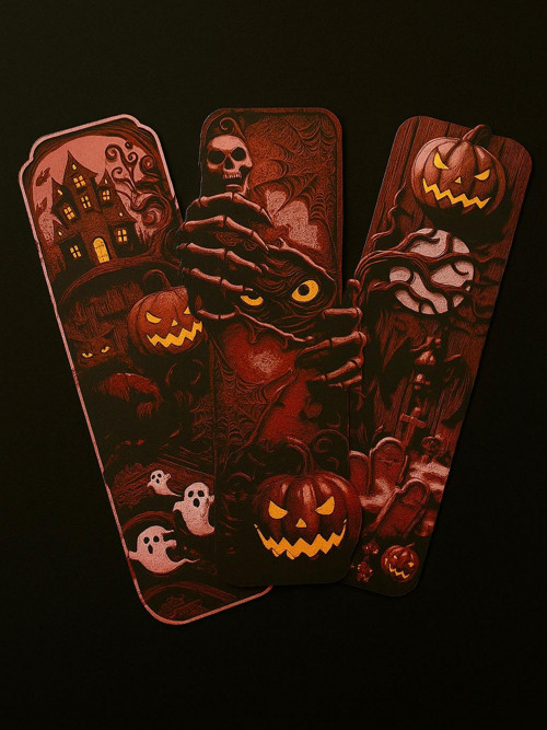 Záložky do knihy s motivem Halloween - 3D tisk