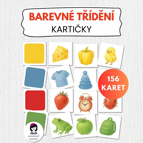 Barevné třídění - barvy | busy book | quiet book