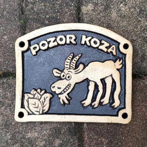 Kachlík č.87 - Pozor koza