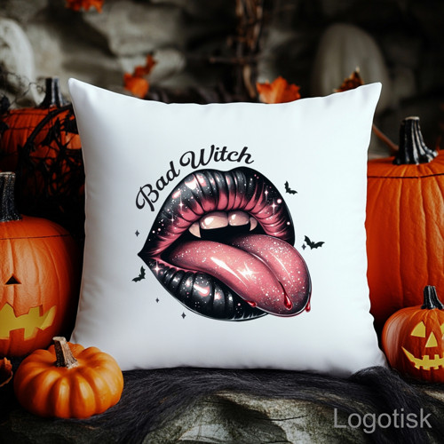 Polštář strašidelný potisk BAD WITCH — foto 1