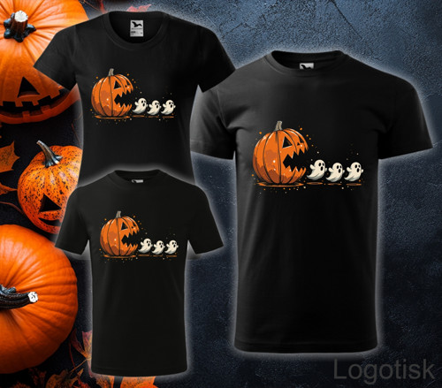 Tričko s halloweenským potiskem DÝNĚ S BUBÁKY
