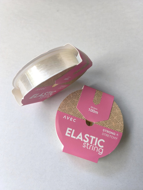 Elastická šňůra 0,8, PRŮHLEDNÁ plast (100 m)