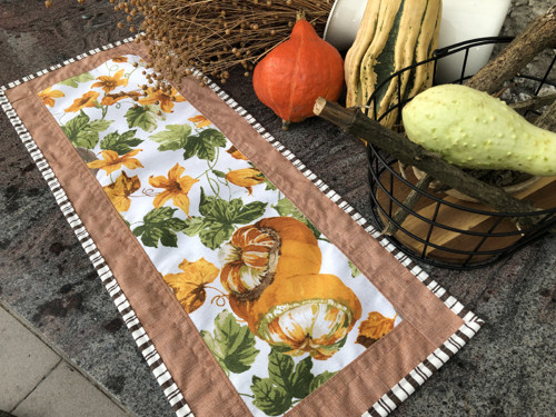 Podzimní dýňový běhoun 70x 27cm