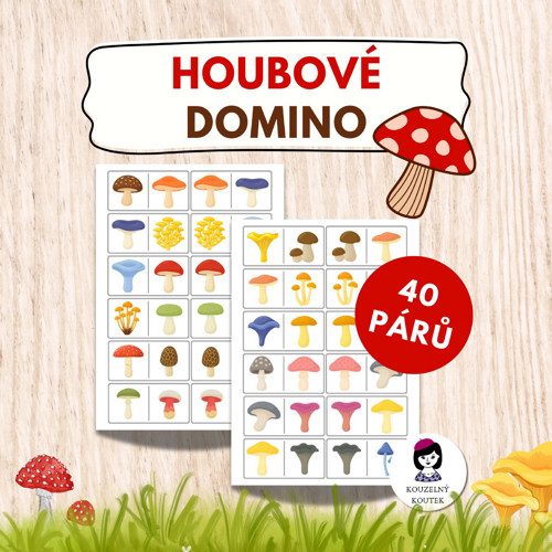Podzimní domino | houbové domino | houby | les |