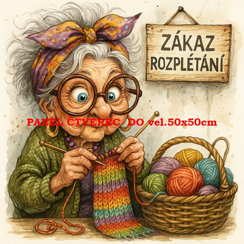 Bavlněný panel 10x10 cm — foto 1