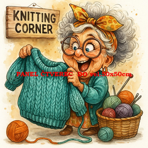 Bavlněný panel 10x10 cm