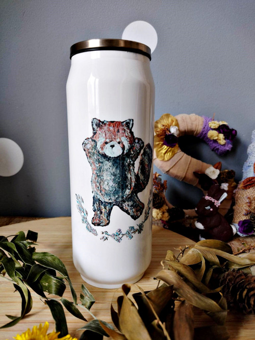 Termoláhev - červená panda - pítko — foto 1