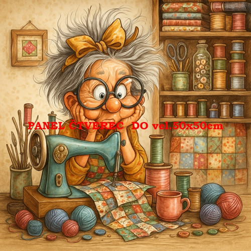 Bavlněný panel 10x10 cm — foto 1