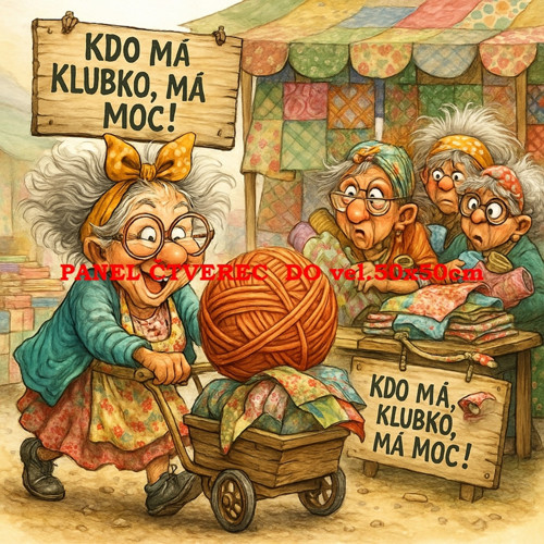 Bavlněný panel 10x10 cm — foto 1